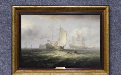 James Hardy Oil on Board, Seascape