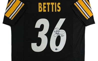 Jerome Bettis Signed Black Pro Style Jersey BAS Witnessed