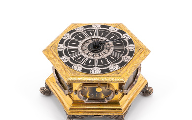 Johann Gottfried Kriedel | HORIZONTAL BRASS TABLE CLOCK