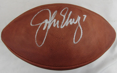 John Elway Signed Official Super Bowl XXXIII Logo NFL Football (JSA)