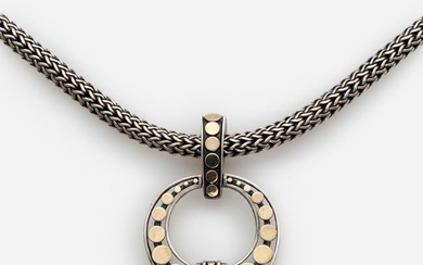 John Hardy Dot Collection Necklace in Sterling + 18k