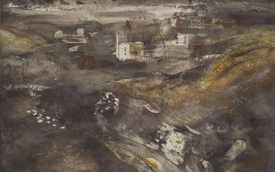 John Piper CH, British 1903-1992 - Portland, c.1950; pen, ink and watercolour, signed lower right 'John Piper', 35 x 50.8 cm (ARR) Note: the authenticity of this work has been confirmed by Hugh Fowler-Wright John Piper was a hugely significant and...
