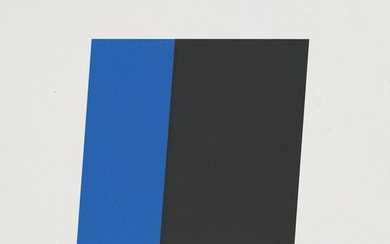 Kelly, Ellsworth Blue/ Black. 1970. Farblithographie