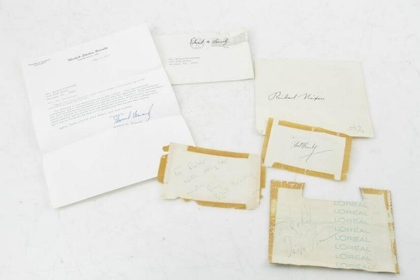Kennedy and Nixon Autographs, Kennedy Letter