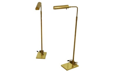 Koch & Lowy Brass Floor Lamps - Pair
