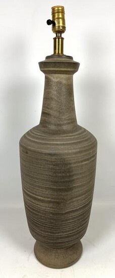 LEE ROSEN Design Techniques Style Art Pottery Lamp. Unm