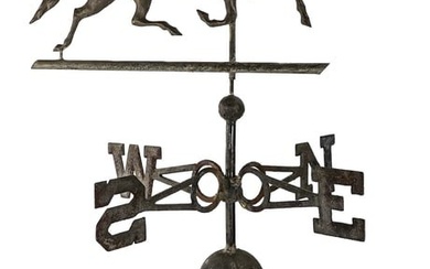 Late 19th c Copper Running Horse Weathervane