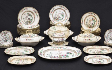 Late 19th century 'India Tree' part dinner service
