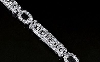 An Art-déco Diamond Bracelet