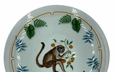Lot of 11 Lynn Chase Monkey Business Clear Glass Salad