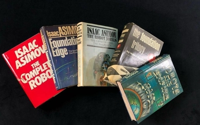 Lot of 5 Isaac Asimov Book Club Editions