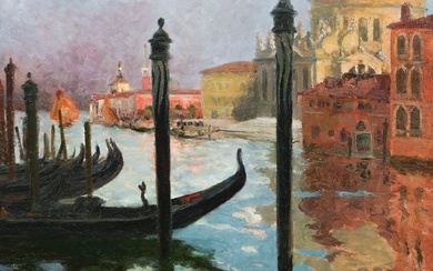 Louis ABEL-TRUCHET (1857-1918) Venise Huile sur toile Signée en bas à gauche 54 x 65...