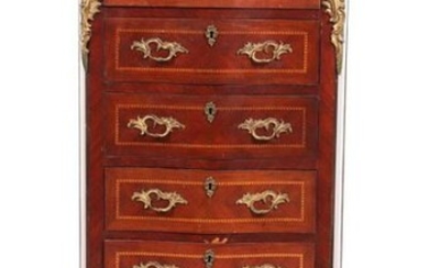 Louis XV Style Marble Top Dresser / Semainier