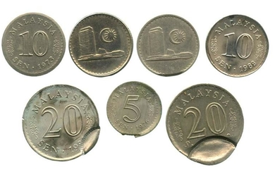 MALAYSIA Malaysia Cu-Ni 5 cents 1976, 10 cents