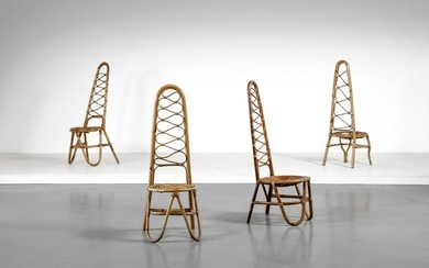 MANIFATTURA ITALIANA Four chairs.