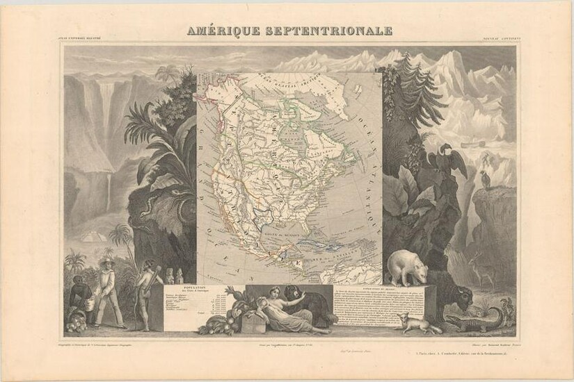 MAP, North America, Levasseur