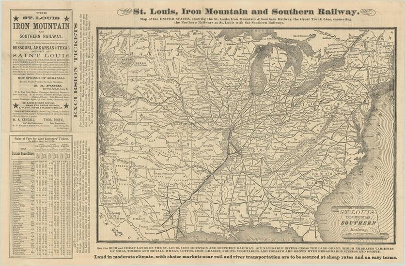 MAPS, South Central US, Railroad Companies