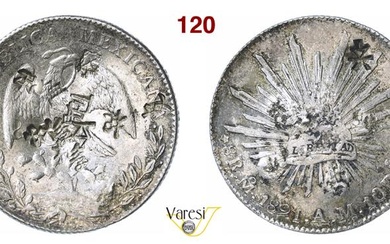 MESSICO - Dollaro 1821 con numerose contromarche (chopmarks) Ag g...