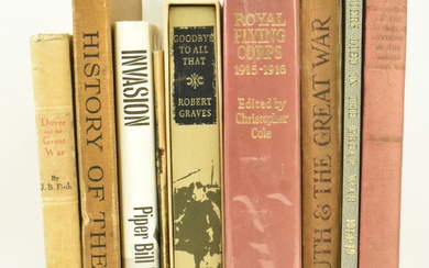 MILITARY WWI INTEREST. COLLECTION OF BOOKS ON THE GREAT WAR