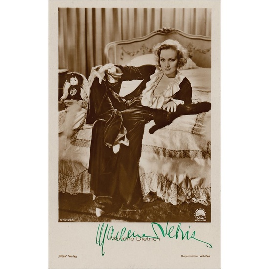 Marlene Dietrich Signed Photograph