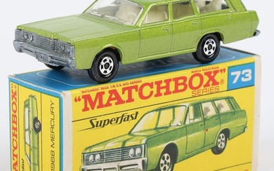 Matchbox Lesney SuperfastMB-73 1968 Mercury with 1st issue F box