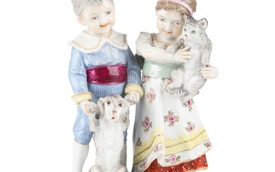 Meissen Children with Pets