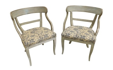 Mid Century Modern Arm Chairs - Pair