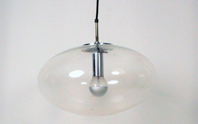Mid-Century “Space Age” UFO, hanging lamps from Limburg 1970s.