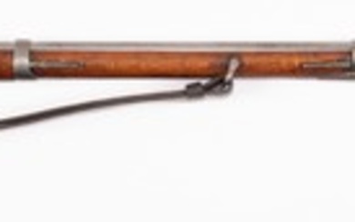 Military M1854 Lorenz rifle conversion, probably percussion transformed to flintlock,...