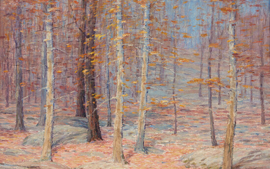 Mina Fonda Ochtman (American, 1862-1924) Morning Forest 24 x 30 in. (61.0 x 76.2 cm) framed 29 1/4 x 35 1/4 in.