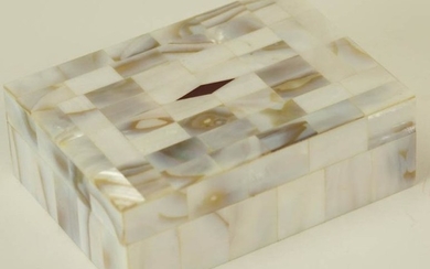 Mosaic Mother of Pearl Inlaid Jewelry Box