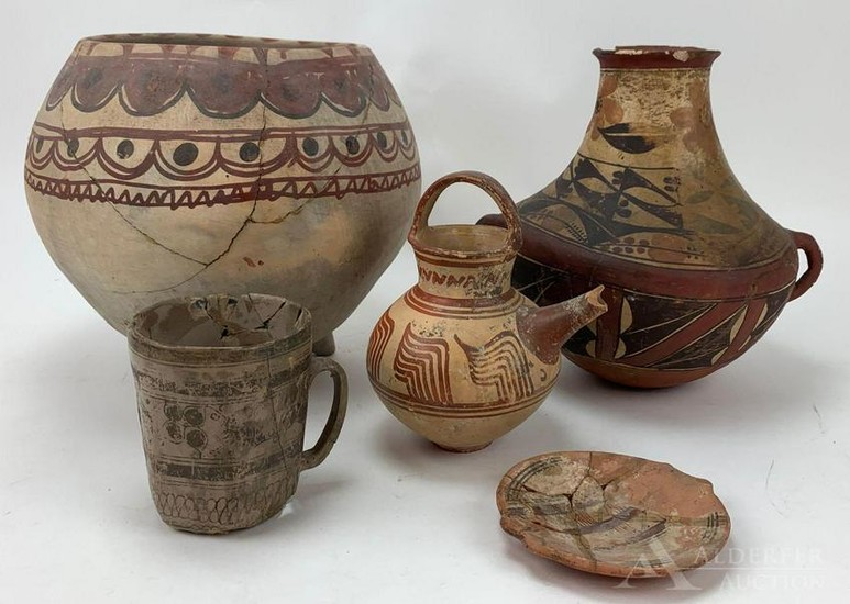 Native American Pottery Grouping