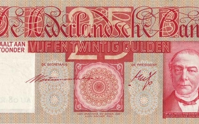 Nederland. 25 gulden. Bankbiljet. Type 1931. Mees - Zeer Fraai.