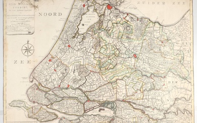 "Nieuwe kaart van Zuid Holland en Utrecht, de Vyf Heeren Landen en een gedeelte van...