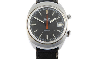 OMEGA - a stainless steel Chronostop wrist watch, 35mm.