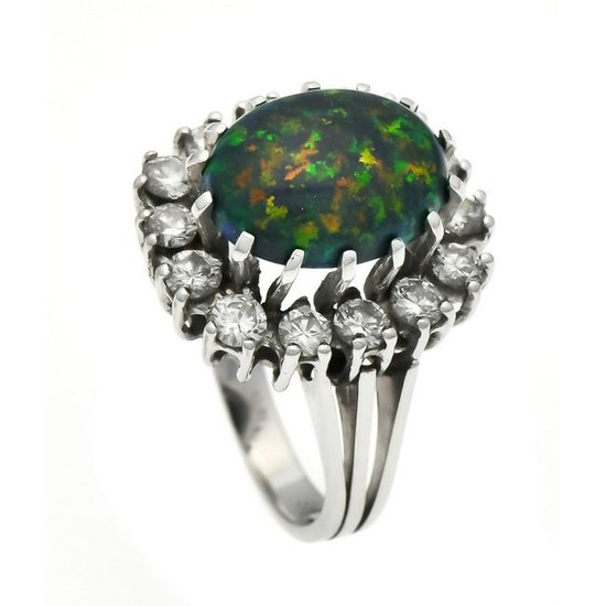 Opal brilliant ring WG 58