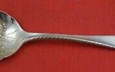 Orchid Elegance by Wallace Sterling Silver Berry Spoon w/ fruit in bowl 8 3/8"