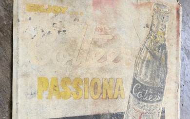 Original Cottee's Passiona sign (71 x 60cm)