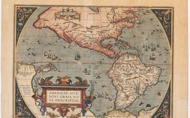 Ortelius's Americae Sive Novi Orbis, Nova Descriptio