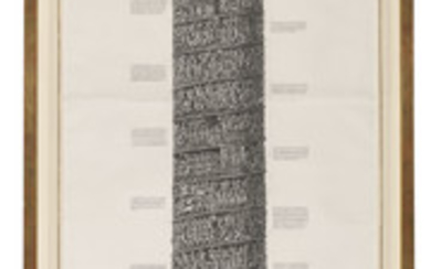 PIRANESI, Giovanni Battista (1720-1778). [Two large engraved plates of Roman columns]. [Rome: c.1774-1776].