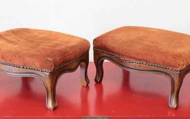 Pair Louis XV Style Footstools