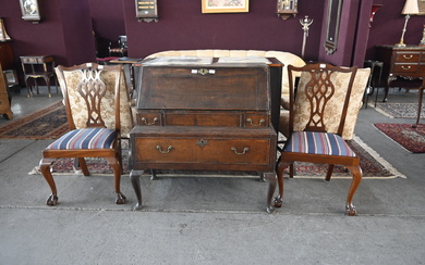 Pair of Chippendale Style Mahogany Chairs.
