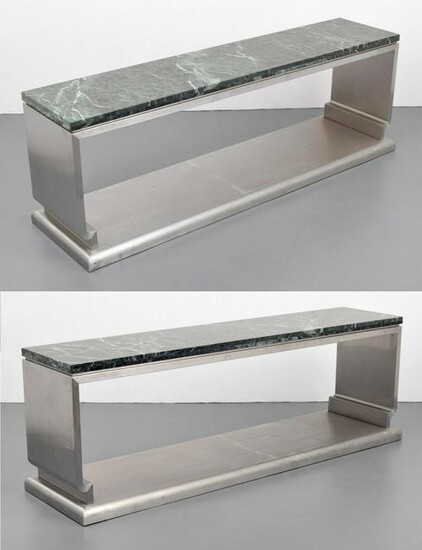 Pair of Custom Massive Jay Spectre Console Tables
