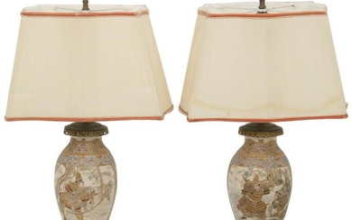 Pair of Satsuma Lamps