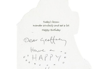 Paul McCartney Signed Birthday Card