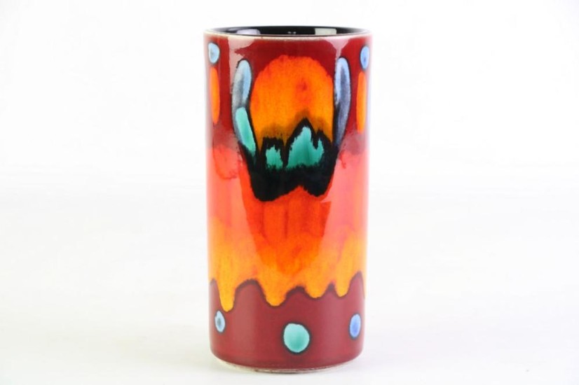 Poole Multicolour Glazed Vase H:17cm