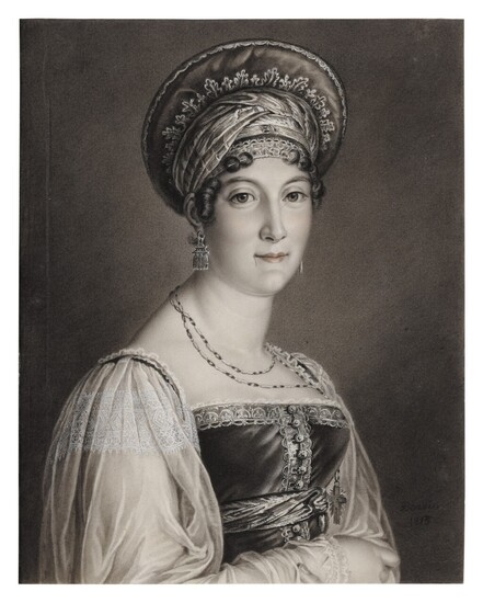 Portrait of Mademoiselle Mars in Muscovite Attire, after Baron Gérard, Pierre Louis Bouvier