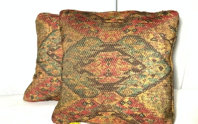 Pr Vintage Southwestern Patterned Toss Pillows