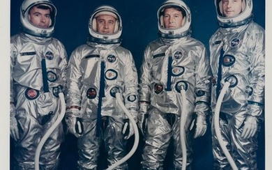 [Project Gemini] The first Gemini astronauts, selected for the first American two-man...