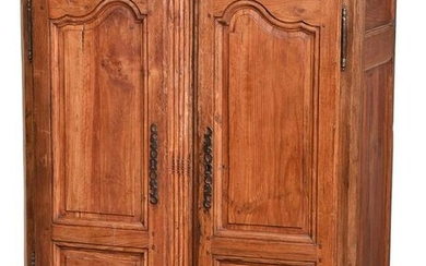 Provincial Louis XV Carved and Paneled Cabinet